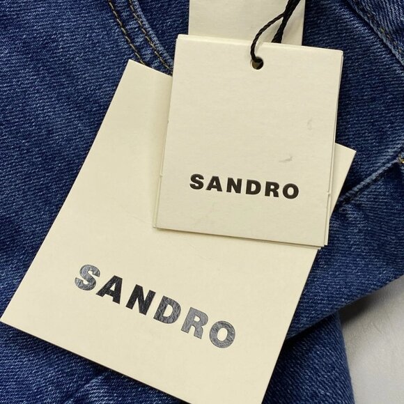Sandro Men's Jeans Blue Vintage Size 29 Slim Cut Cotton Blend Washed Denim - Picture 2 of 12